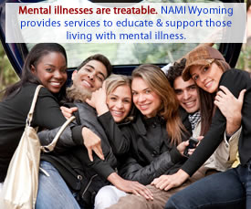 NAMI Wyoming provides a variety of services to educate and support individuals who live with mental illness.